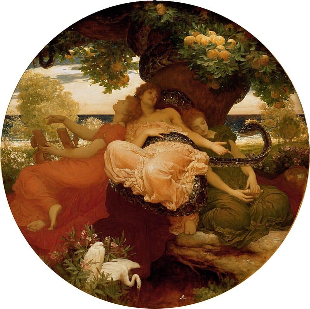 Jardin des Hesperides par le peintre anglais Frederic Leighton.