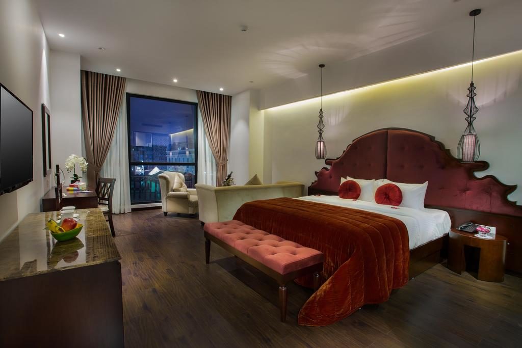 Chambre charmante du Hanoi Marvellous Hotel & Spa.