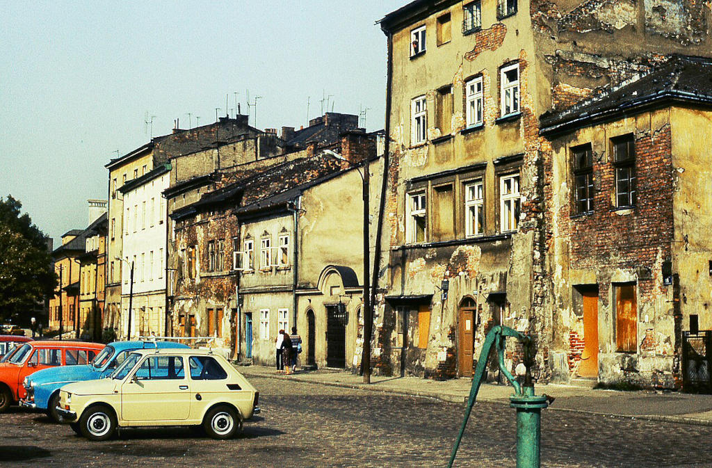 Quartier de Kazimierz à Cracovie en 1983 - Photo de Piotr Ilowiecki
