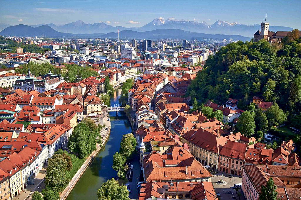 Vue sur Ljubljana - Photo de Janez Kotar