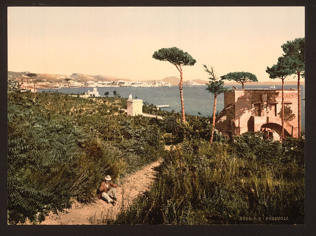 Photochrome de Pozzuoli vers 1900.