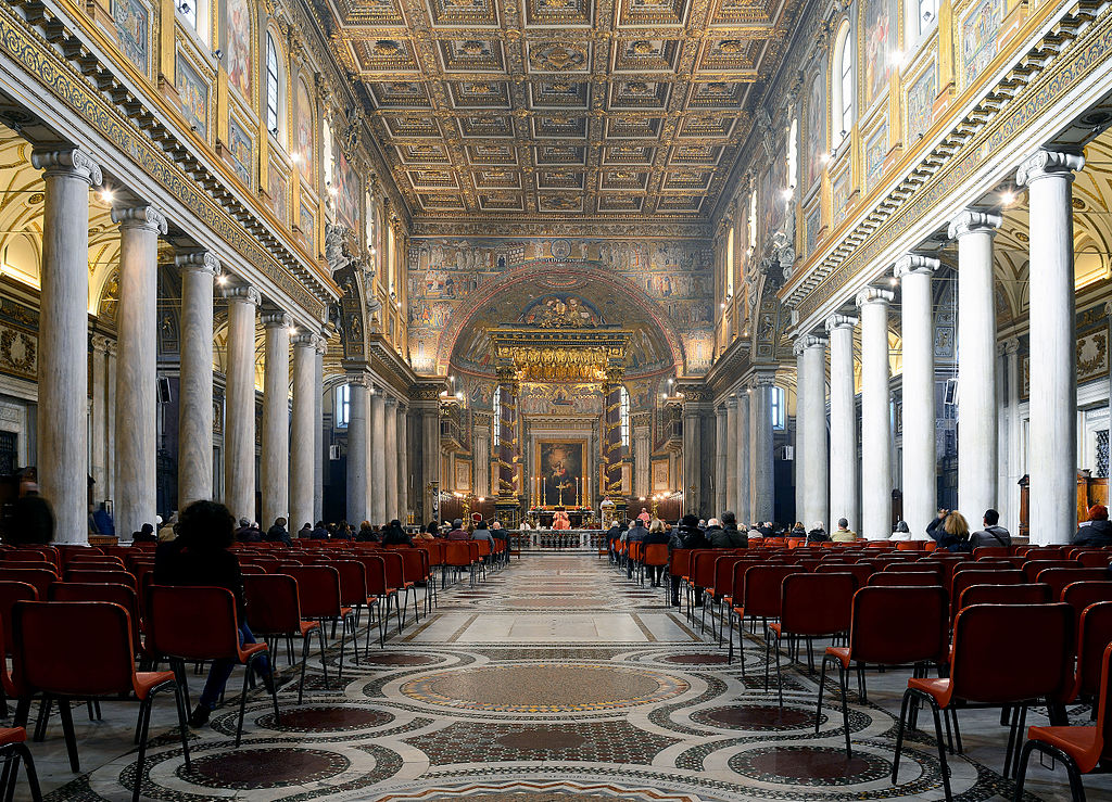 Basilique Sainte Marie Majeure dans le quartier moderne près de Termini à Rome - Photo de Livioandronico2013