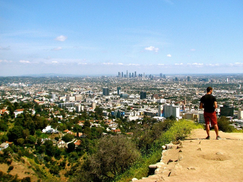 Vue depuis le Runyon Canyon Park à Los Angeles - Photo de Jeff Gunn