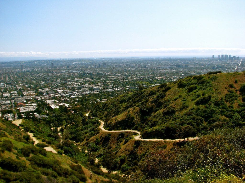 Vue depuis le Runyon Canyon Park à Los Angeles - Photo de Jeff Gunn