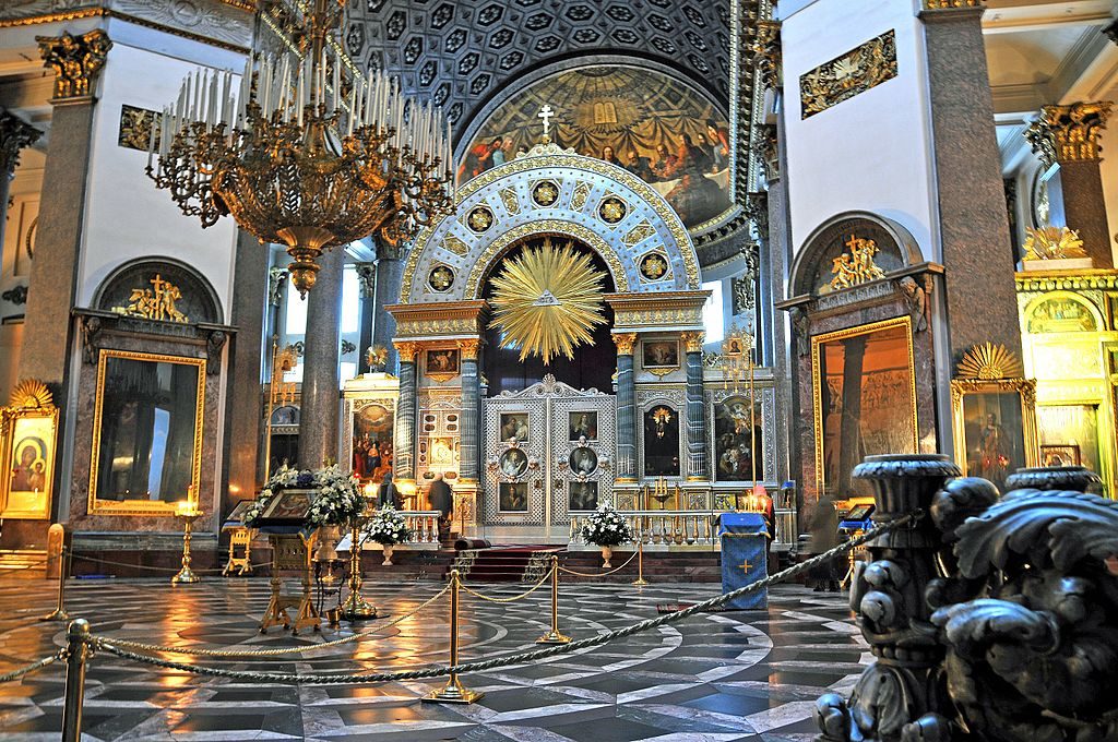 Intérieur de la cathédrale de Kazan à Saint Petersbourg - Photo de Dennis Jarvis