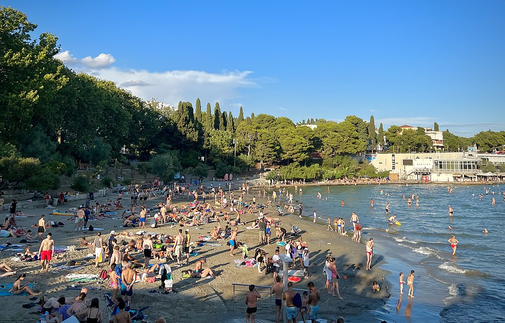 Plage Bacvice à SPlit - Photo de Sharon Hahn Darlin - Licence ccbysa 4.0