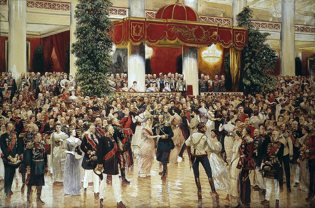 Bal à la Philharmonie de Saint Petersbourg - Tableau de Dmitry Kardovsky (1915)