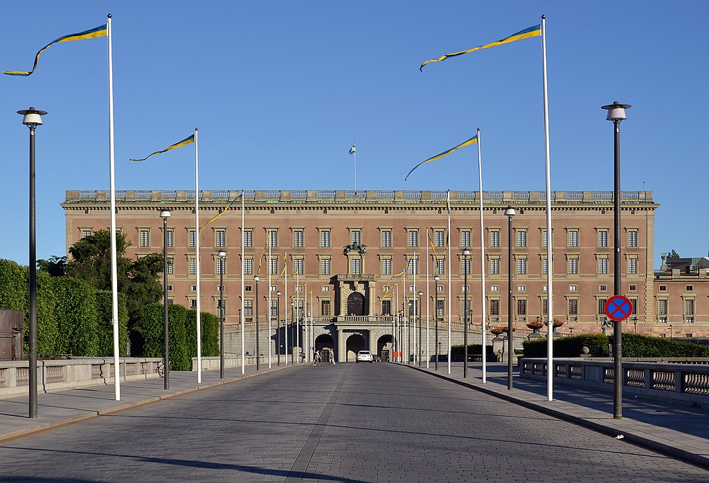 Façade massive du Palais Royal de Stockholm - Photo de Pudelek - Licence CCBYSA 4.0