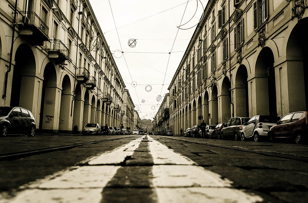 Avenue monumentale à Turin : Via Po  - Photo de Valerio Carnevali