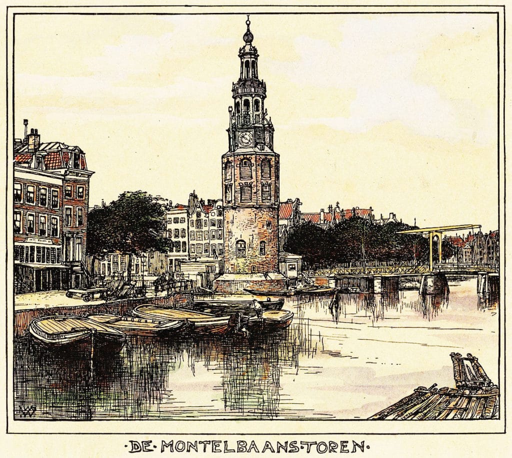 > Montelbaanstoren à Amsterdam en 1900 vu par Willem Wenckebach > Montelbaanstoren à Amsterdam en 1900 vu par Willem Wenckebach