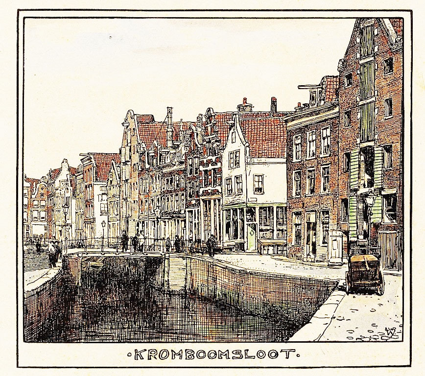 > Kromboomsloot à Amsterdam en 1900 vu par Willem Wenckebach > Kromboomsloot à Amsterdam en 1900 vu par Willem Wenckebach