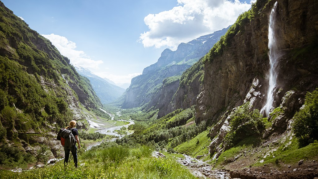 Paysage dans la réserve naturelle nationale de Sixt-Passy, Haute-Savoie, France. Photo de Antoine Lamielle CC BY-SA 4.0