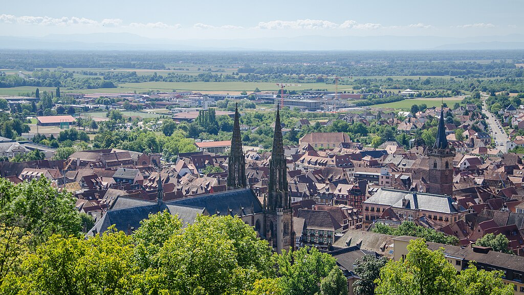 Vue sur Obernai depuis le Mont National - Photo de Valentin R.