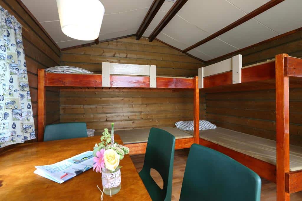 Cabine du camping Recreatiepark Aalsmeer près d'Amsterdam.