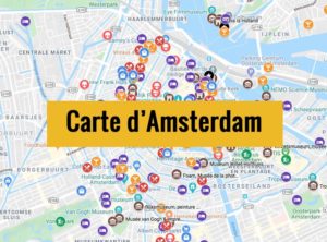 Carte d’Amsterdam (Pays-Bas) : Plan détaillé gratuit et en français à télécharger