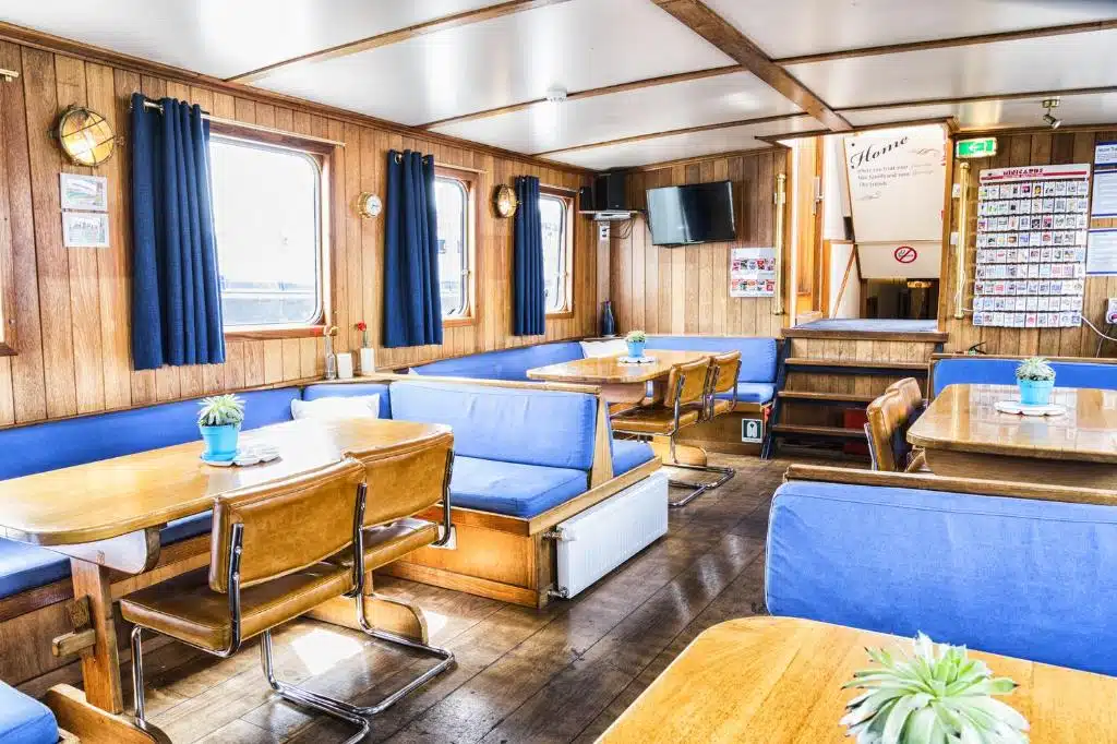 A l'intérieur du bateau MPS Holland à Amsterdam.