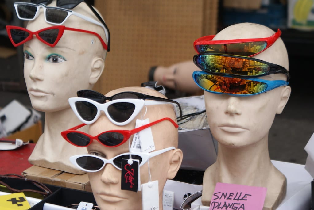 Années 1980 sur le marché Cuypmarkt d’Amsterdam.