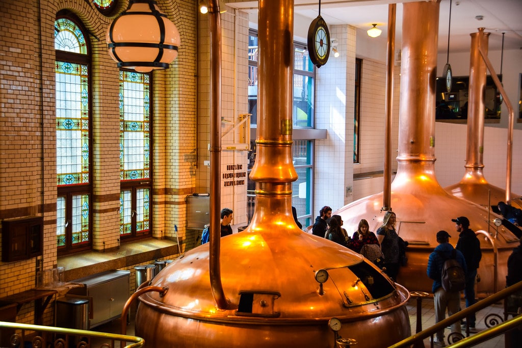 Musée et visite de la légendaire brasserie Heineken à Amsterdam. Photo de Maria Eklind.