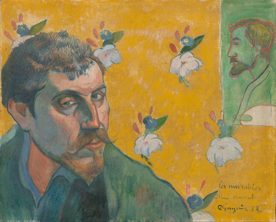 Autoportrait de Paul Gauguin au Van Gogh Museum d'Amsterdam (1888).