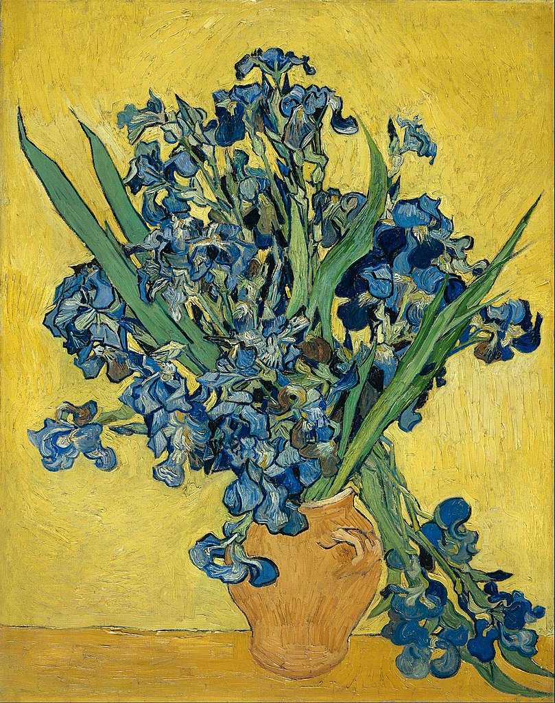 "Les iris" par van Gogh au Musée van Gogh dans le quartier des Musées d'Amsterdam.