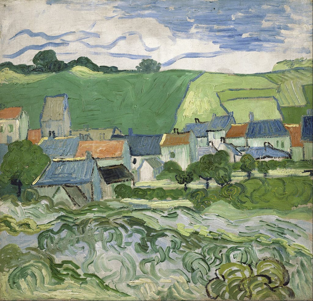 "Vue sur Auvers" par van Gogh au Musée van Gogh dans le quartier des Musées d'Amsterdam.