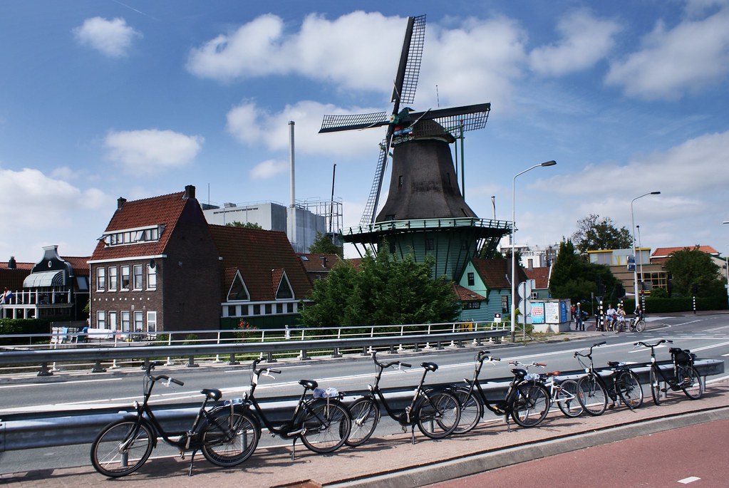 Moulin d'Amsterdam : Excursion en deux roues au Zaanse Schans avec Amsterdam-velo.com