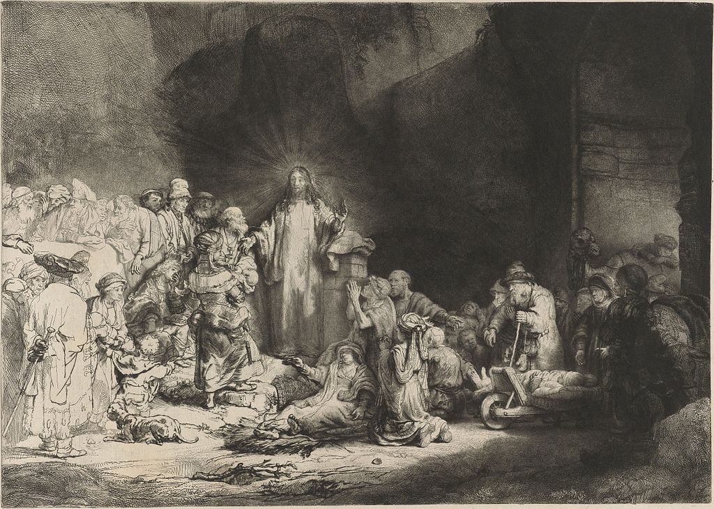 Presque un lieu de culte insolite à Amsterdam : "Christ Preaching (The Hundred Guilder Print)" de Rembrandt au Rijksmuseum.