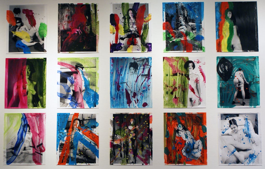 Photos d'Araki dans le musée de la photo FOAM à Amsterdam.
