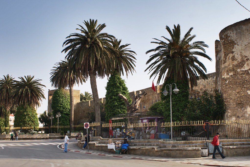 Fortification d’Asilah, ancienne cité portugaise du Maroc.