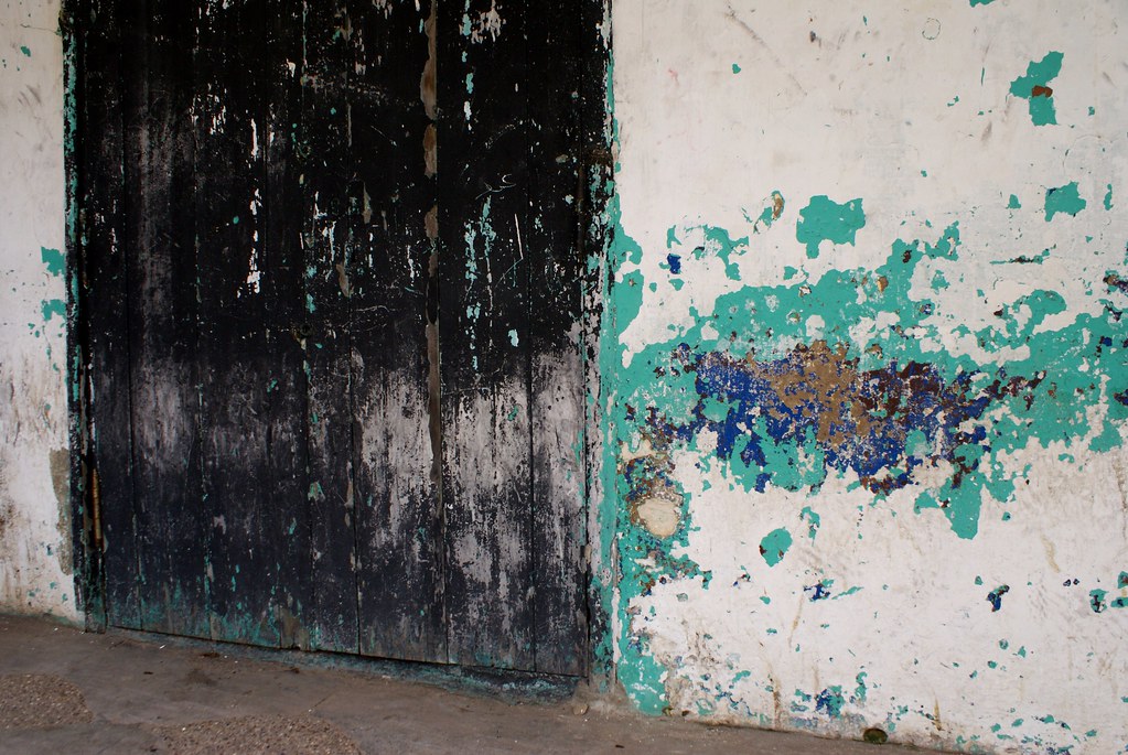 Quand les murs ressemblent à une toile abstraite.