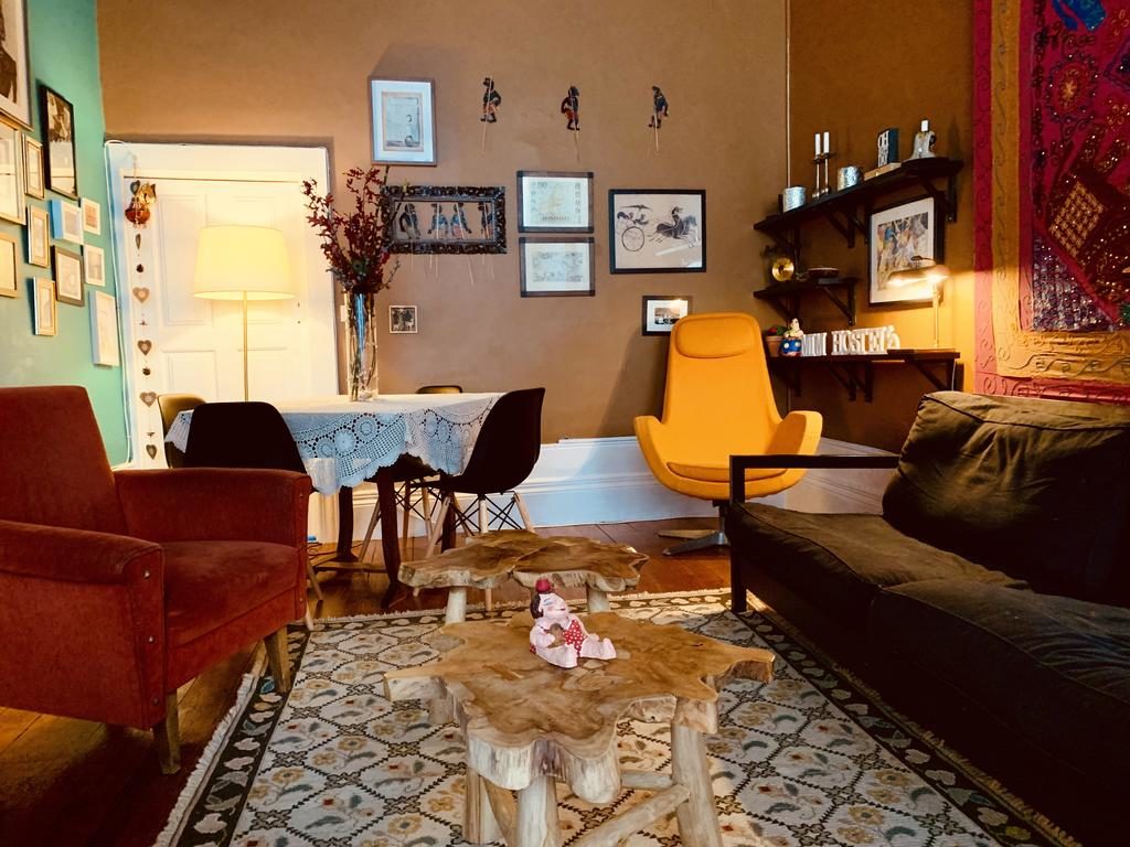 Déco originale de l'auberge de jeunesse Mimhostel à Porto.