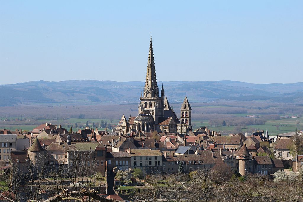 Vue sur la Cathédrale Saint Lazare à Autun - Photo de Chabe01 -Licence ccbysa 4.0