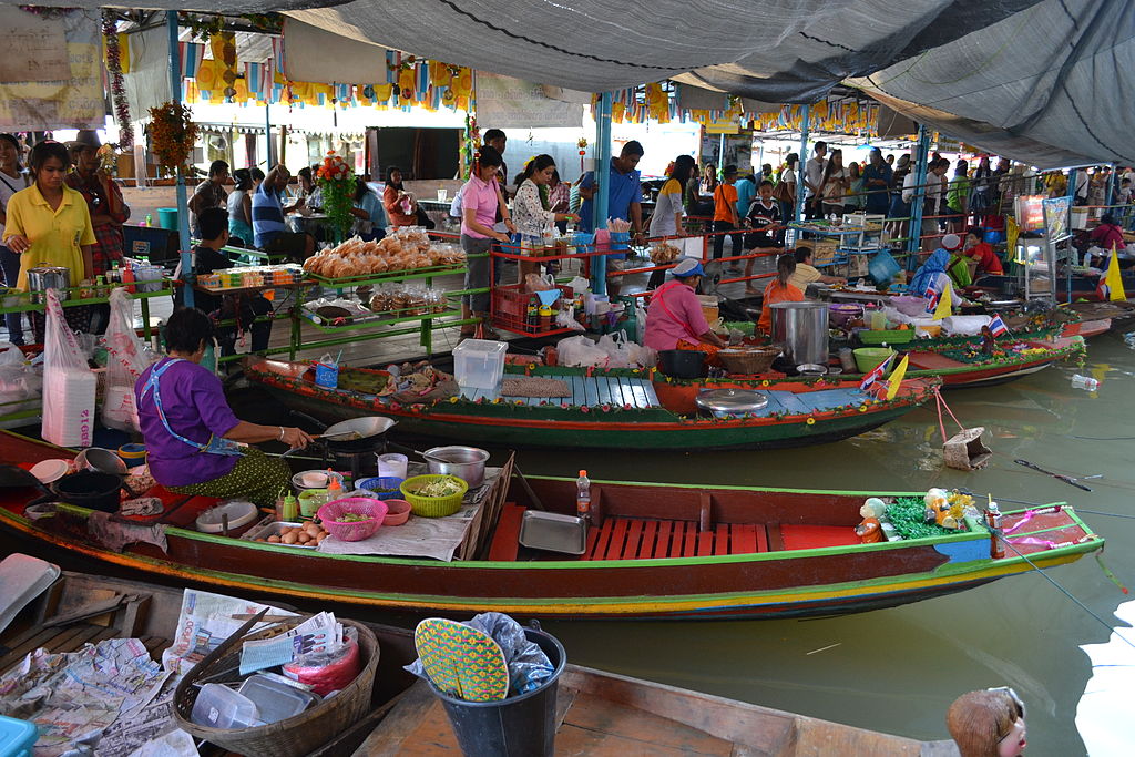 Marché flottant d'Ayutthaya - Photo d'Alex Kovacheva -Licence ccbysa 4.0