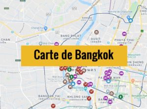 Carte de Bangkok (Thailande) : Plan détaillé gratuit et en français à télécharger