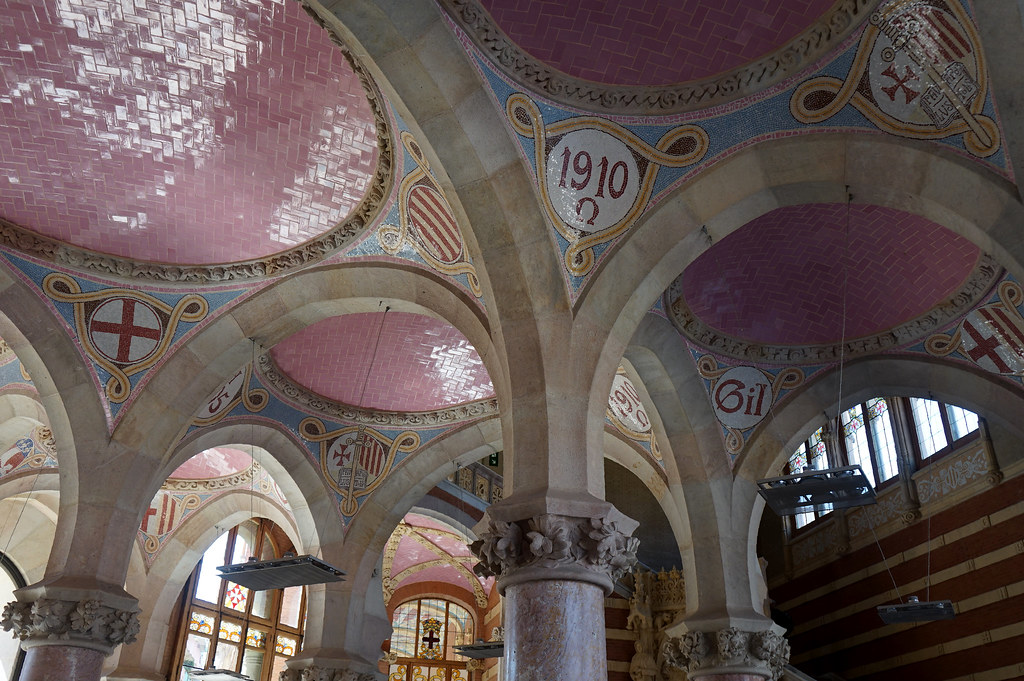 Dans l'hopital Art Nouveau Sant Pau à Barcelone.