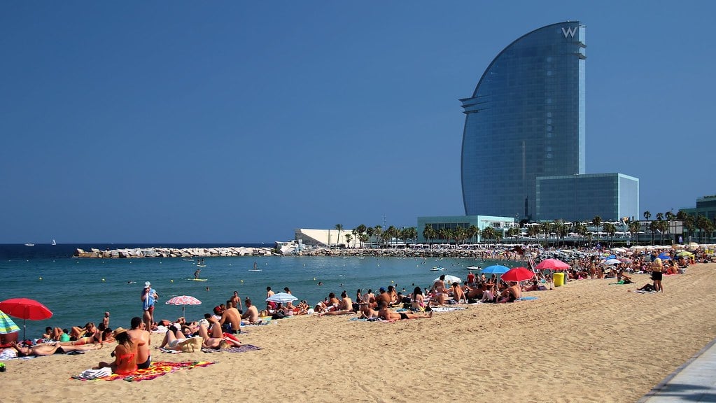 Plage de Sant Sebastia à Barcelone - Photo de Jorge Franganillo