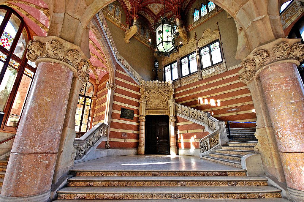 Dans l'ancien Hopital Sant Pau à Barcelone - Photo de Montse Poch