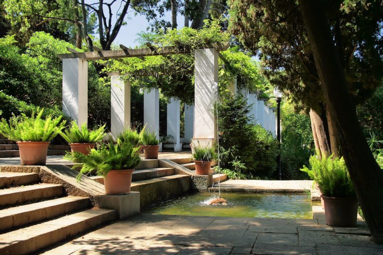 Jardin de Laribal dans la pente de la colline de Montjuic à Barcelone - Photo de Jorge Franganillo