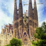 Sagrada Familia à Barcelone, l’église de Gaudi en construction