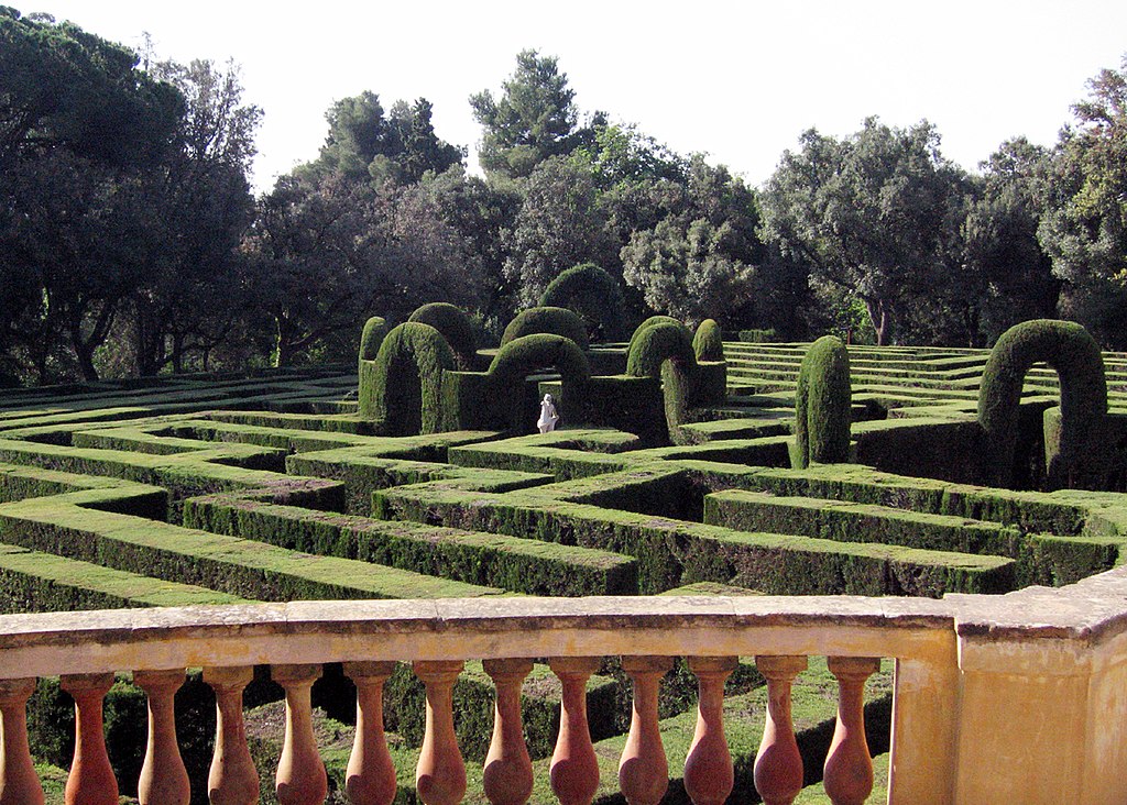 Vue sur le labirynthe du parc d'Horta - Photo de Till F. Teenck - Licence ccbysa 2.5