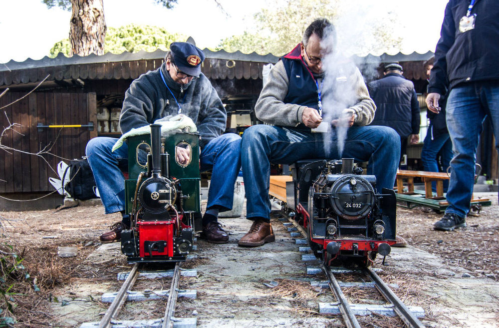 Petit train dans le parc de l'Oreneta.