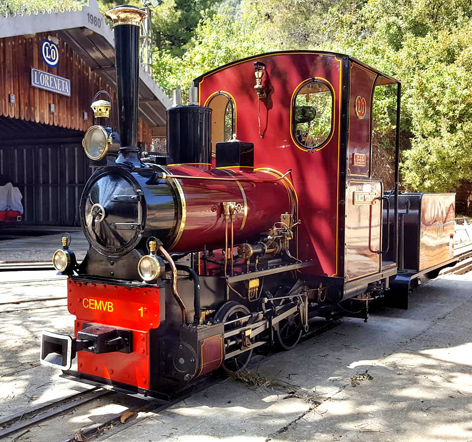 Petit train dans le parc de l'Oreneta.