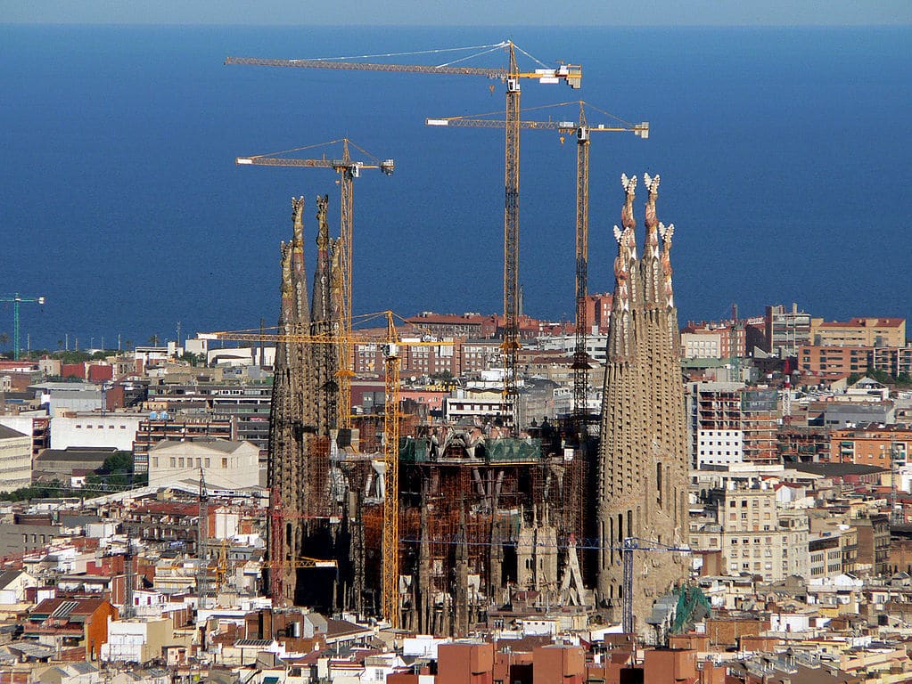 Temple expiatoire de la Sagrada Familia à Barcelone en 2008. Photo de Oliver Bonjoch