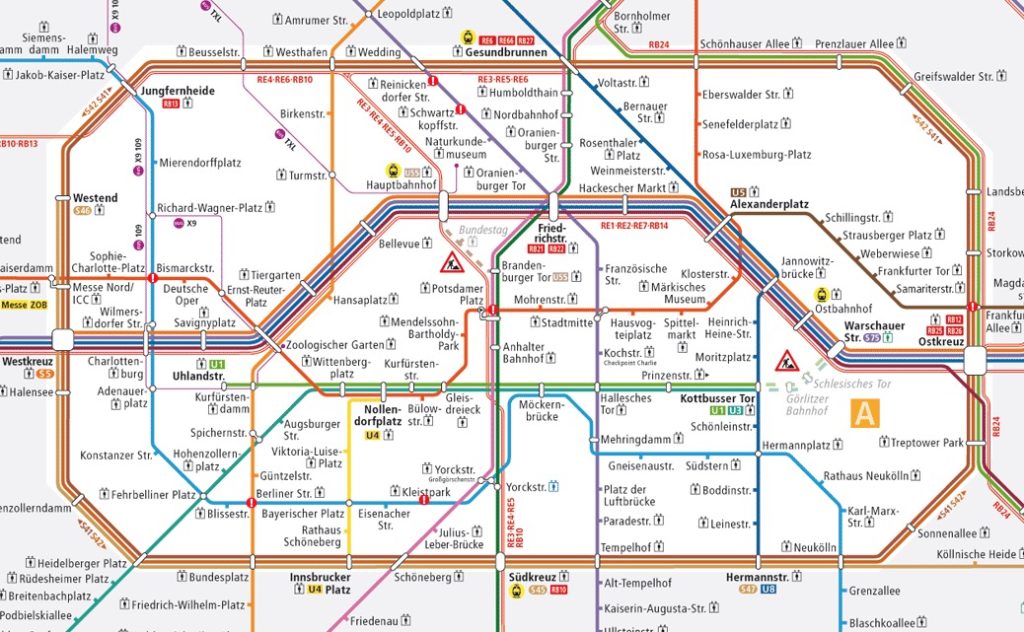 Carte du métro de Berlin