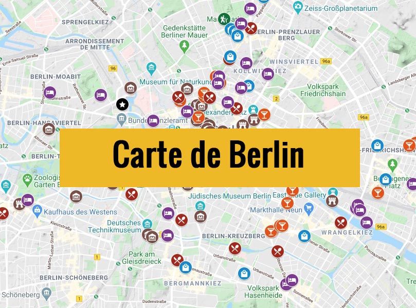 Lire la suite à propos de l’article Carte de Berlin (Allemagne) : Plan détaillé gratuit et en français à télécharger