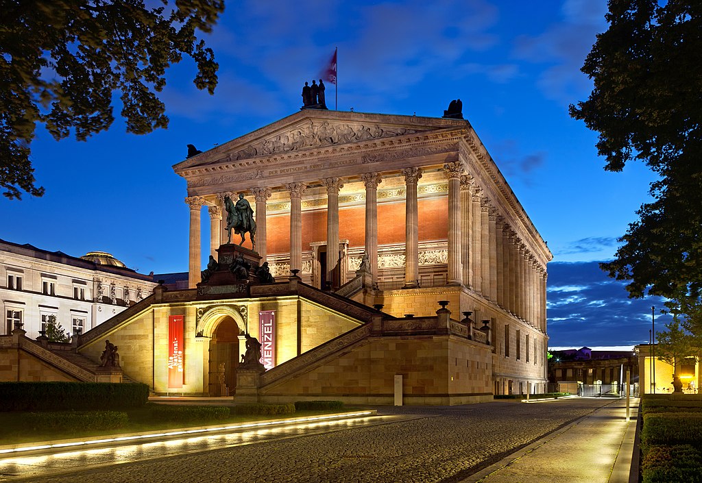 Monument de Berlin : Alte NationalGalerie sur l'île aux musée à Berlin. Photo de Thomas Wolf www.foto-tw.de