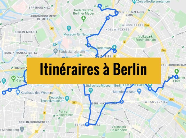 Carte de Berlin (Allemagne) Plan détaillé gratuit et en français à télécharger