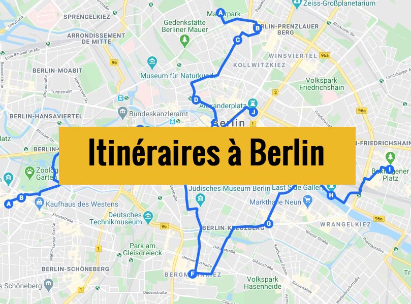 Lire la suite à propos de l’article Visiter Berlin en 2 ou 3 jours : Itinéraires à pied [27 étapes]