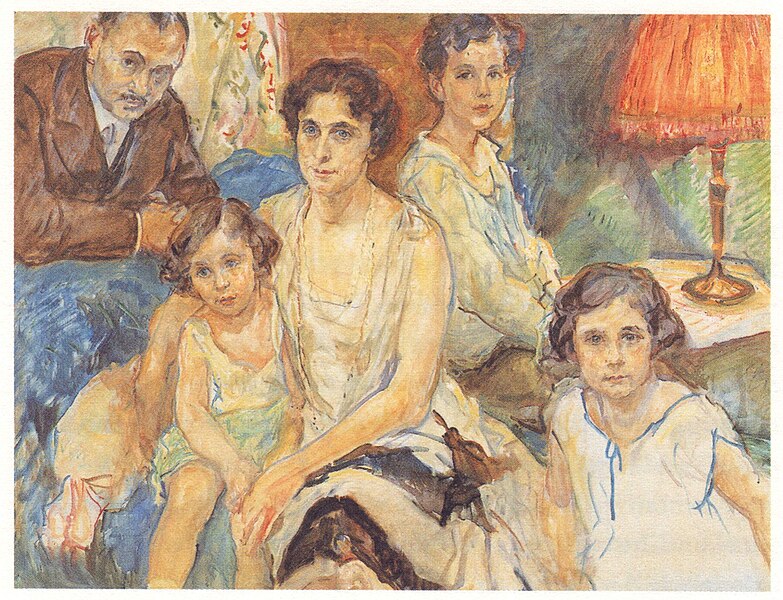 Portrait d'une famille juive par Max Slevogt au Musée Juif de Berlin.
