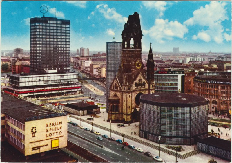 Eglise du souvenir dans le quartier de Charlottenburg à Berlin.